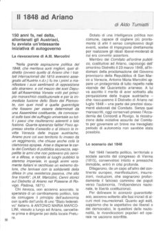 Prima pagina originale dell’articolo Il 1848 ad Ariano