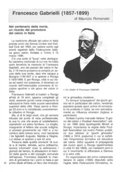 Prima pagina originale dell’articolo Francesco Gabrielli (1857-1899)