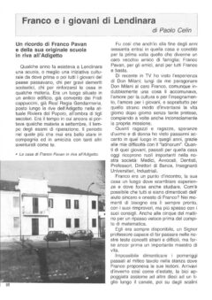 Prima pagina originale dell’articolo Franco e i giovani di Lendinara
