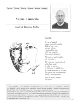 Prima pagina originale dell’articolo Anima e materia