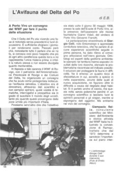 Prima pagina originale dell’articolo L’Avifauna del Delta del Po