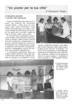 Prima pagina originale dell’articolo “Un poster per la tua città”