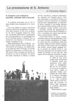 Prima pagina originale dell’articolo La processione di S. Antonio