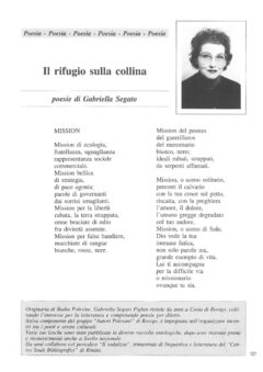 Prima pagina originale dell’articolo Il rifugio sulla collina