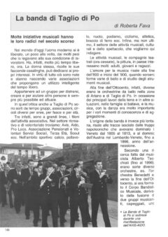 Prima pagina originale dell’articolo La banda di Taglio di Po