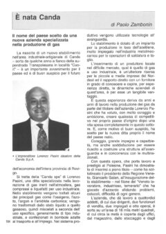 Prima pagina originale dell’articolo È nata Canda