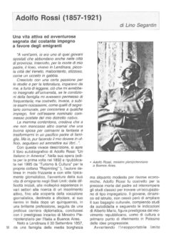 Prima pagina originale dell’articolo Adolfo Rossi (1857-1921)