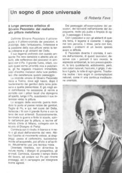 Prima pagina originale dell’articolo Un sogno di pace universale