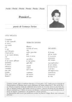Prima pagina originale dell’articolo Pensieri …