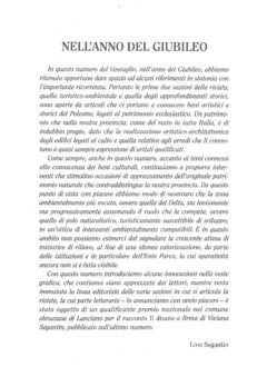 Prima pagina originale dell’articolo Nell’anno del Giubileo