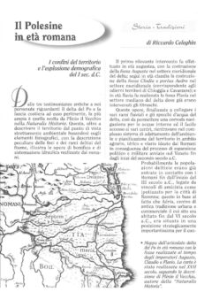 Prima pagina originale dell’articolo Il Polesine in età romana