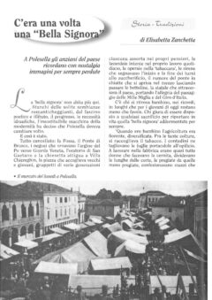 Prima pagina originale dell’articolo C’era una volta una “Bella Signora”
