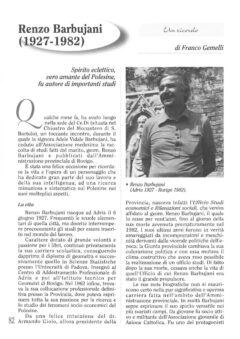 Prima pagina originale dell’articolo Renzo Barbujani (1927-1982)