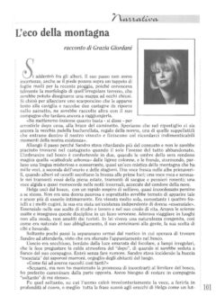 Prima pagina originale dell’articolo L’eco della montagna