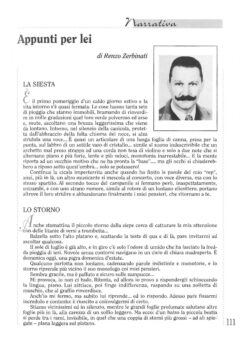 Prima pagina originale dell’articolo Appunti per lei
