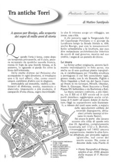 Prima pagina originale dell’articolo Tra antiche Torri