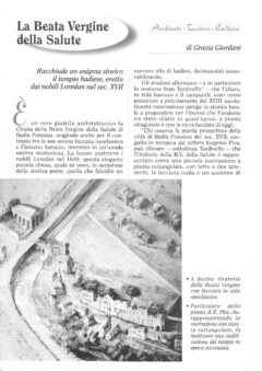 Prima pagina originale dell’articolo La Beata Vergine della Salute