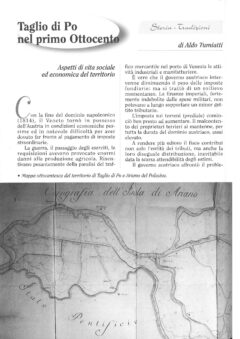 Prima pagina originale dell’articolo Taglio di Po nel primo Ottocento