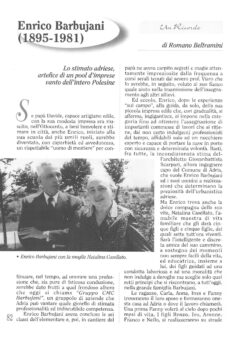 Prima pagina originale dell’articolo Enrico Barbujani (1895-1981)