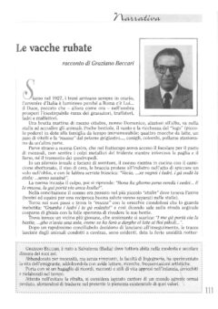 Prima pagina originale dell’articolo Le vacche rubate