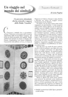 Prima pagina originale dell’articolo Un viaggio nel mondo dei simboli