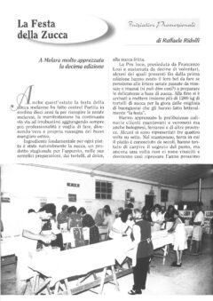 Prima pagina originale dell’articolo La Festa della Zucca