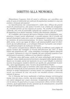 Prima pagina originale dell’articolo Diritto alla memoria