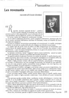 Prima pagina originale dell’articolo Les revenants
