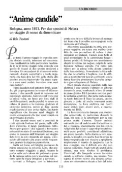 Prima pagina originale dell’articolo “Anime candide”